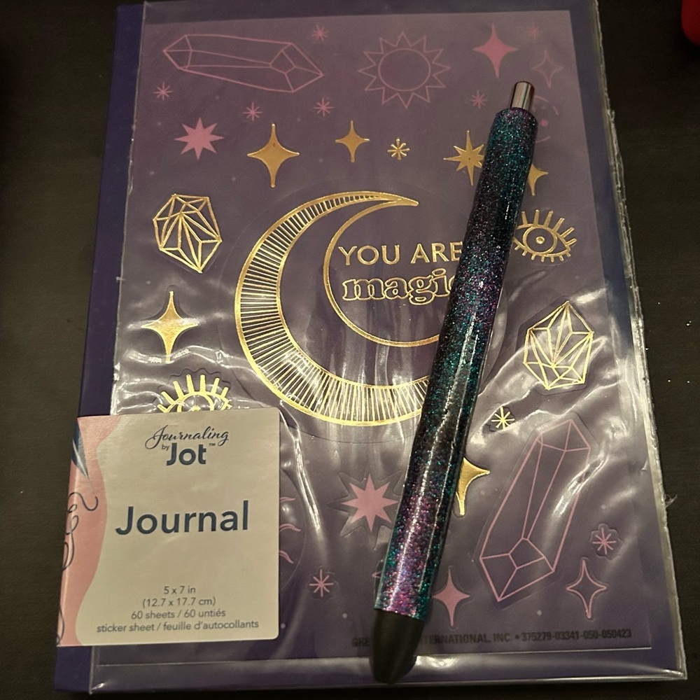 - 🫶🏼🌻✨- Mystical Journaling - The Beginning Bundle Journal & custom glitte…